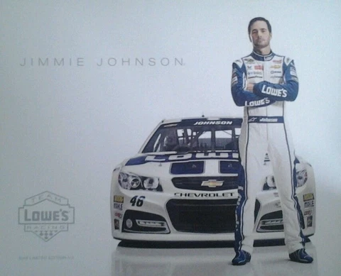 2014 JIMMIE JOHNSON "LOWES LIMITED EDITION 1/3"#48 NASCAR SPRINT CUP POSTCARD Cover