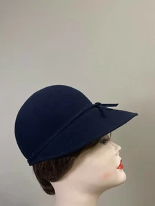 Miss Bierner 100% Wool Hat with Front Brim Made in the USA - Picture 1 of 9
