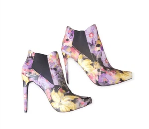 ShoeDazzle Devlin Floral Heels Size 7.5 - Picture 1 of 5