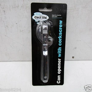 CHEF AID BOTTLE & CAN OPENER WITH CORKSCREW W2144 - Picture 1 of 1