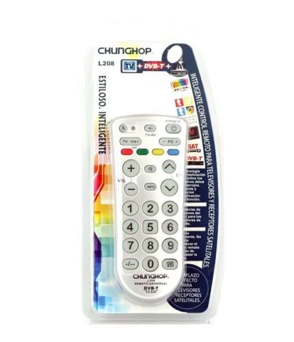 Telecomando Universale Chunghop L208 Tv Dvb-T Sat Multi Controllo Nuovo hsb - Immagine 1 di 1