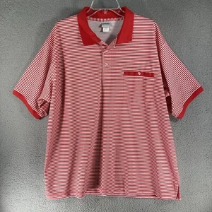 Polo uomo Haband qualità e comfort XL rossa bianca righe manica corta - Foto 1 di 13