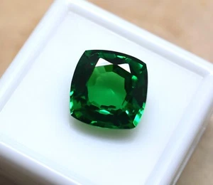 Unbeheizter & unbehandelter Edelstein grüner Granat 8 bis 10 Karat ca. Kissenform - Bild 1 von 9