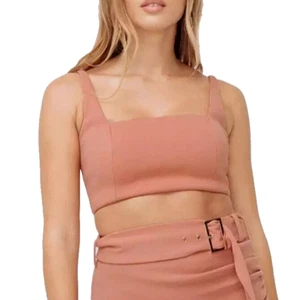 Sheike Women's Casanova Crop Top in Terracotta Blush Pink Size 10 - Picture 1 of 13