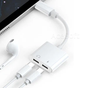 NEW 2in1 Type-C to 3.5mm Adapter AUX Headphone Jack Splitter Cable f Xiaomi Mi 8 - Picture 1 of 1