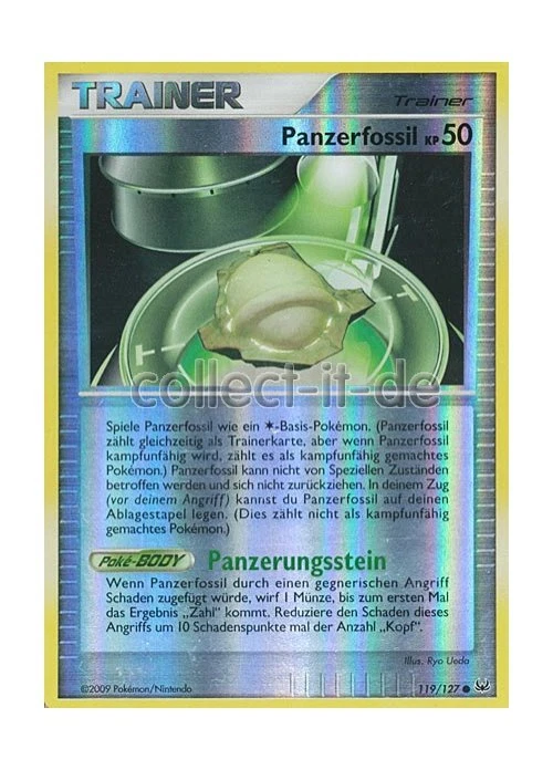 Pokemon Platin 119/127 - Schildfossil - Reverse Holo Deutsch - Bild 1 von 1