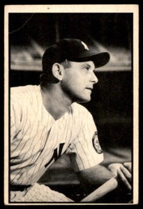 1953  Bowman Black & White #31 Gene Woodling (creases)