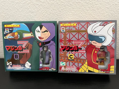 Mazinger Z Kubrick Set Type-B+C  Medicom Toy APHRODITE BOSS BOROT, DOUBLAS Cover