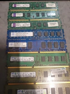 20GB Lot of (10) Mixed 2GB PC3-10600U Desktop Memory DDR3 RAM  - LOT 4 - Picture 1 of 3