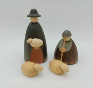 Björn Köhler- Hirtengruppe mit zwei Schafen groß farbig 320 - NEU & OVP - Bild 1 von 1