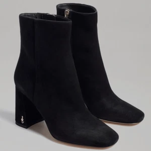 Stivaletti Sam Edelman codie tacco nero pelle scamosciata donna misura 9,5 - Foto 1 di 8
