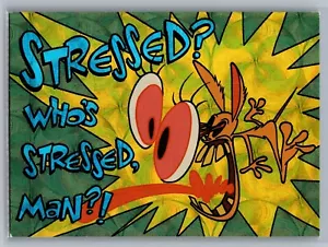 Topps Nickelodeon Ren & Stimpy 1993 - pegatina prisma #27 - casi nuevo-como nuevo *tarjetas de texto* - Imagen 1 de 2
