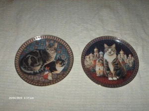 2 Danbury Mint Teller Cata Around The World 21 cm breit Twilight in Russia & Octo - Bild 1 von 6