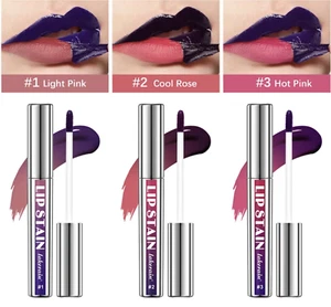 Waterproof Lip Stain Peel Off Tattoo Lipgloss Long Lasting Matte Lip Tint UK - Picture 1 of 11
