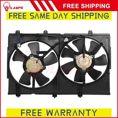 Conjunto de ventilador condensador radiador para Mitsubishi Outlander 2003-2006 Foto 1 de 4