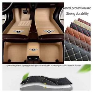 For Bentley Flying Spur Car Floor Mats Anti-Slip Waterproof Auto Carpet Boots - Picture 1 of 21