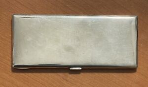 Antique R Blackinton & Co. Large Sterling Silver Cigarette Case 7X3 8 Oz