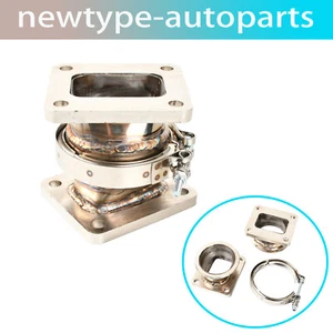 Brida adaptadora de conversión de rotación de acero inoxidable banda V turbo entrada turbo T4 a T4 - Imagen 1 de 8