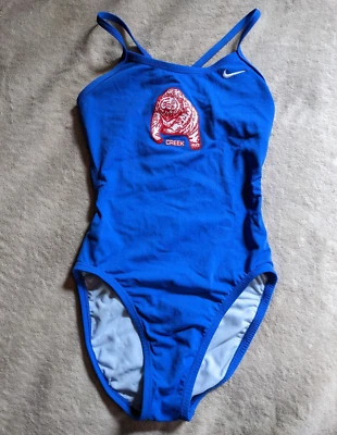 Maiô Nike Bear Creek Colorado peça única meninas 10/26 azul royal - Imagem 1 de 4