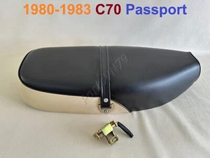 Seat & Latch Catch Lock for 1980-1983 Honda Cub C70 Passport 70. Metal Pan -Base - Foto 1 di 12