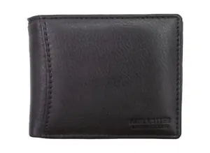 Real Leather Slim Wallets For Men Biifold Mens Wallet ID Window RFID Blocking - Picture 1 of 8