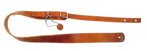 Extra Long Guitar Strap 58"-68" Tan Saddle Genuine Leather 1 3/4" With Buckle - Picture 1 of 10