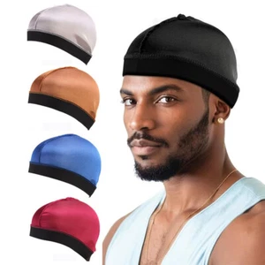 Men Durag Hats Breathable Multicolor Elastic Durag Cap Bonnet Wave Caps Wigs Cap - Picture 1 of 22