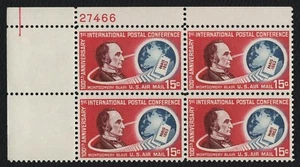 #C66 15c Montgomery Blair, Plate Block [27466 UL] Mint **ANY 5=FREE SHIPPING** - Picture 1 of 1