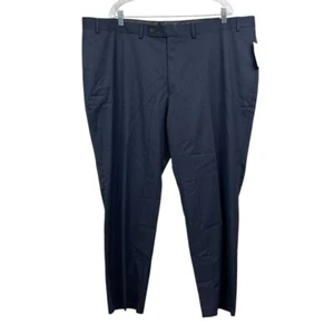 Lauren Ralph Lauren Mens Dress Pants Tapered Flat Front Pockets Navy Sz 46x30 - Picture 1 of 8