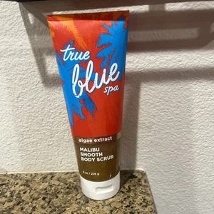 Bath & Body Works True Blue Spa algae extract 8 oz Malibu Smooth Body Scrub READ - Picture 1 of 4