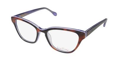 NUEVO MARCO DE GAFAS LILLY PULITZER COPELAND PARA MUJER 50-17-135 OJO DE GATO A PLÁSTICO Foto 1 de 4