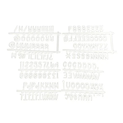 25cm*25cm Message Letter Board Sign Changeable Letters Numbers Room Decor (Whit☚ - Image 1 of 4