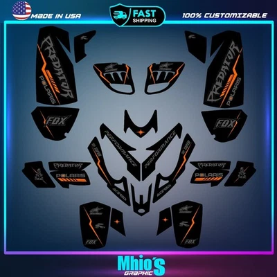 Polaris Predator 500 Grafik Full Decals Sticker Kit ATV - Bild 1 von 4