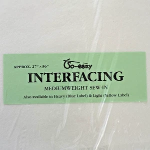 Medium weight Interfacing sew in 69cm x 92cm - Picture 1 of 1