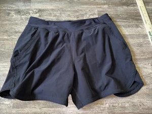 Lands End schwarze Badeshorts Taschen Gr. 16 517645 gefüttert Stretch - Bild 1 von 6