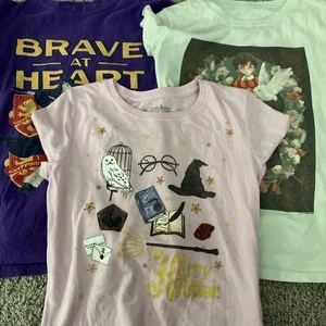 x3 Girl’s (10-12) Graphic Print Harry Potter Shirts Bundle - Picture 1 of 11