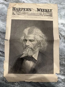 Original Harper's Weekly, Frederick Douglass Portrait Cover November 24, 1883 - Picture 1 of 6