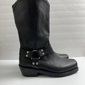 Cody James CJ9995BL Herren Schwarz Leder 9,5 Harness Biker Motorrad Stiefel - Bild 1 von 8
