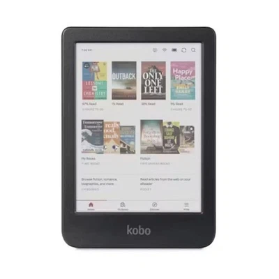 Kobo Clara Colour (Black) with SleepCover Case (Cobalt Blue) - image 1 of 4