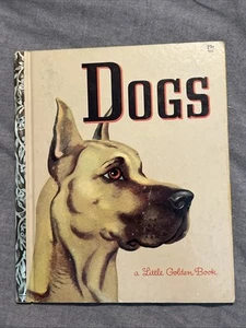 Vintage Children’s Book Dogs a Little Golden Book 1952 Dog Puppy Kids BS4 - Picture 1 of 14