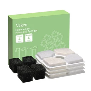 4 Pack Replacement Filters & 4 Pack Replacement Pre-filter Sponges for Automa... - Picture 1 of 7