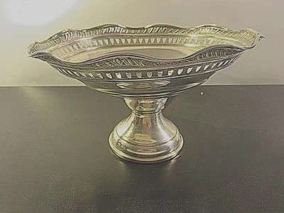 Cuenco de plata de ley de 6" y 3" de alto Foto 1 de 4