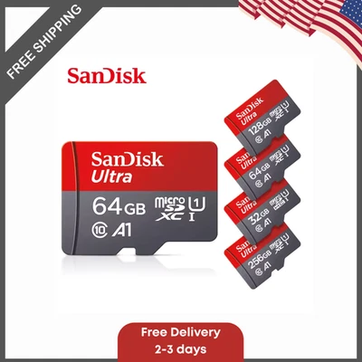 Original Sandisk Memory Card  128GB 64GB 32GB TF micro SD card Class 10 - Image 1 of 4