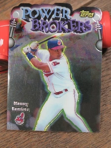 1999 Topps POWER BROKERS #PB18 MANNY RAMIREZ Power Brokers - Scheda - Foto 1 di 5