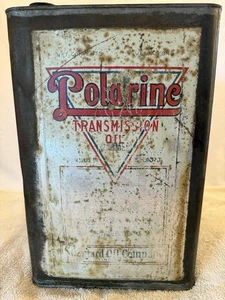 Polarine Transmission Oil Five Gallon Motor Oil Can Standard Oil Company Indiana - Picture 1 of 12