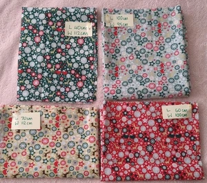 Christmas Polycotton Remnant Bundle. Large Pieces. Reindeer, Robin, Stars - Picture 1 of 6