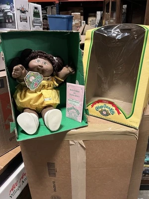 De colección 1984 Cabbage Patch Kid Dody Terri con caja y papeles pelo castaño ojos marrones Foto 1 de 4