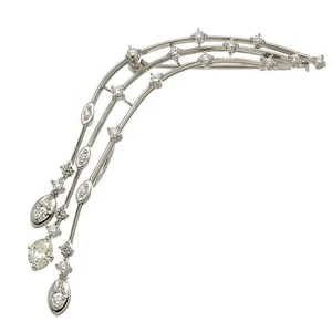 TASAKI Diamond 0.58ct/0.354ct Brooch 18K WG 750 90297854 - Picture 1 of 7