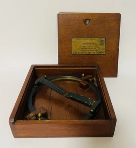 Antique Azimuth Circle Ring Naval Admiralty Dobbie McInnes in Box Navigational - Picture 1 of 14