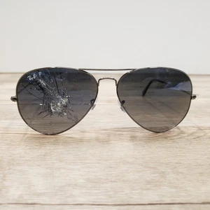 FRAMES ONLY Ray Ban RB3025 004/78 62mm Aviator Gunmetal Italy Large Metal - Picture 1 of 14